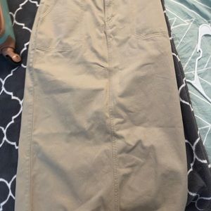 Vintage riveted lee dungarees denim skirt  Size12